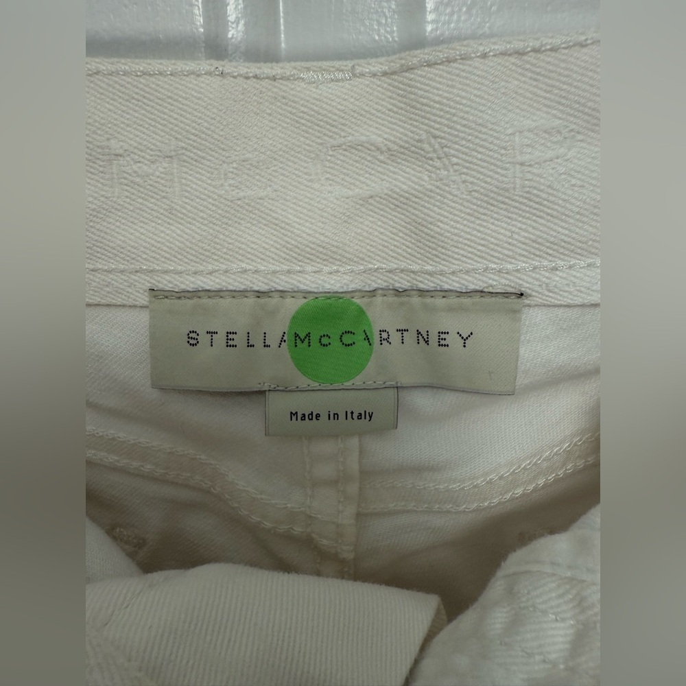 Stella McCartney White Cigarette Skinny Leg Jeans Size 27 Designer Indie Sleaze - Picture 3 of 10